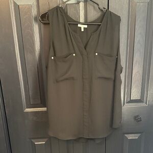 Maurices Elegant Black Sleeveless Blouse